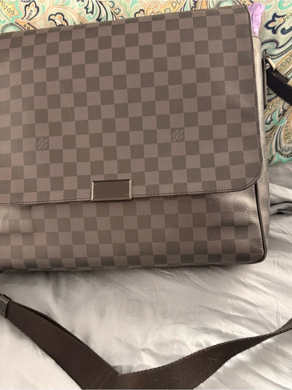 Louis Vuitton Damier Graphite Brown Check Messenger Bag